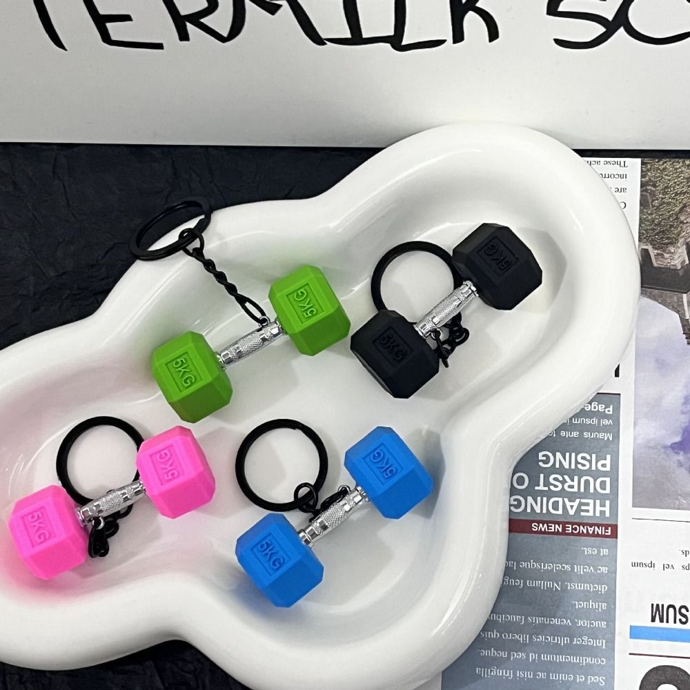 Health Wellness Gifts - Equipo de Fitness llavero con mancuernas