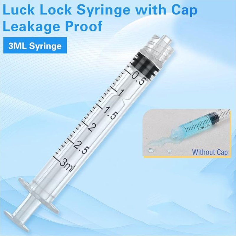 Health Wellness Product - Jeringas Luer Lock de 3 ml,