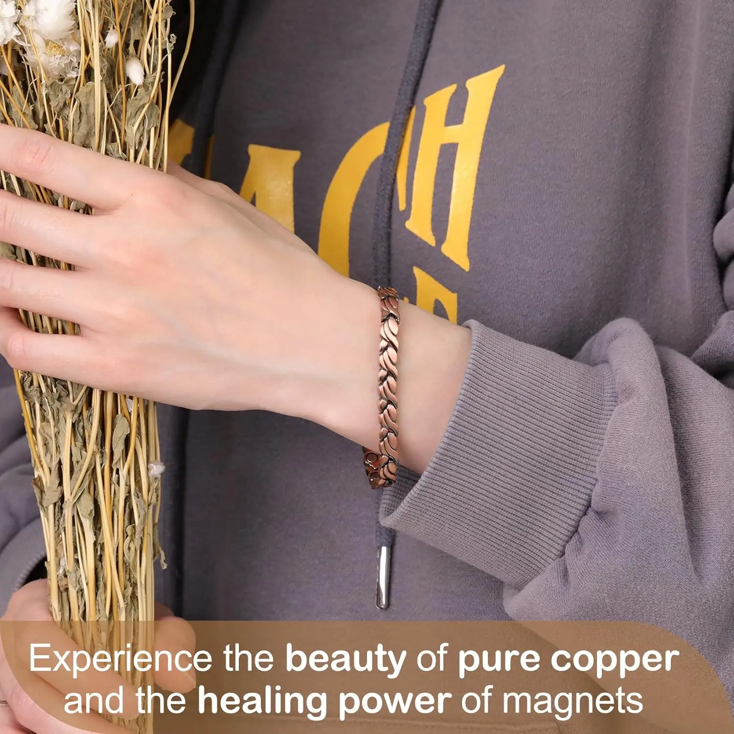 ARADOO Pulsera magnética de co - Health Wellness Bracelet reseña y precio